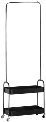 207583 ARMARIO ΝΤΟΥΛΑΠΑ ΜΑΥΡΟ 56X31XH152CM