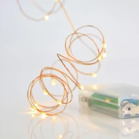 277708 ΣΕΙΡΑ 20 MINI LED, ΜΠΑΤΑΡΙΑΣ, 3xAA, ΠΡΟΕΚΤΑΣΗ ΠΑΡΟΧΗΣ 10cm, ΜΠΡΟΝΖΕ ΧΑΛΚΟΣ, DAYLIGHT LED, ΑΝΑ 10cm, IP20 (ΣΕΤ 5 ΤΕΜΑΧΙΩΝ)