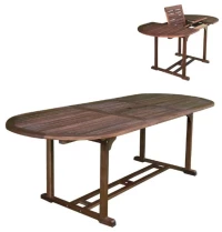 63204 GARDEN ΤΡΑΠΕΖΙ ΕΠΕΚΤΕΙΝΟΜΕΝΟ OVAL, ΞΥΛΟ ACACIA 120/170x80 H.74cm