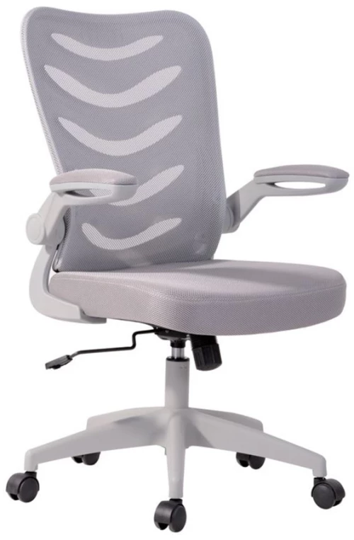 153566 BF2945 ΠΟΛΥΘΡΟΝΑ ΓΡΑΦΕΙΟΥ ΓΚΡΙ ΒΑΣΗ - MESH - ΥΦΑΣΜΑ ΓΚΡΙ 61x61x97/107cm