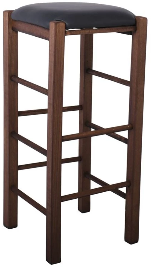 288534 ΤΑΒΕΡΝΑΣ ΣΚΑΜΠΟ BAR, ΟΞΙΑ ΒΑΦΗ ΕΜΠΟΤΙΣΜΟς ΚΑΡΥΔΙ, ΚΑΘΙΣΜΑ PU ΜΑΥΡΟ