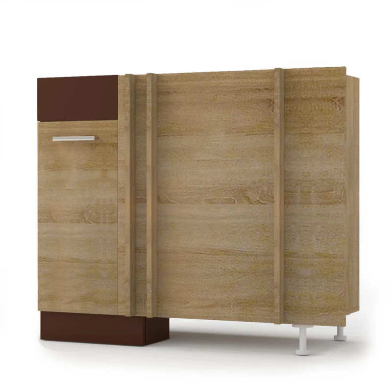 321821 Alina Κάτω Ντουλάπι ΓωνίαΣ 100x44.5x85εκ Sonoma-Mocca