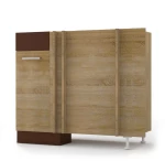 321821 Alina Κάτω Ντουλάπι ΓωνίαΣ 100x44.5x85εκ Sonoma-Mocca