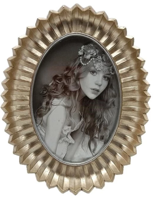 326192 ΚΟΡΝΙΖΑ ΟΒΑΛ FYLLIANA 15X20 ΧΡΥΣΟ ΧΡΩΜΑ 21X2,5X25,5ΕΚ