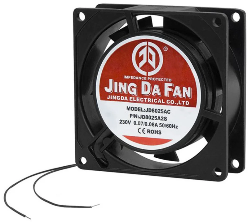 293459 ΑΝΕΜΙΣΤΗΡΑΣ 80X80X25MM 230V ΜΕ ΚΟΥΖΙΝΕΤΟ