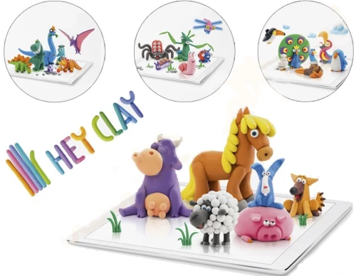 310688 ΕύπλαστοΣ πηλόΣ Hey Clay(03 πουλιά)