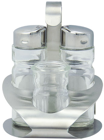 Αλατιέρα Σετ 4 Θέσεων Ιnox