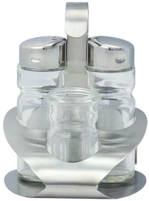 Αλατιέρα Σετ 4 Θέσεων Ιnox