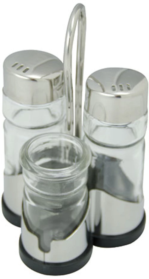 Αλατιέρα Σετ 3 Θέσεων Ιnox