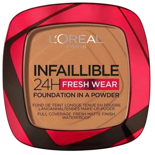 L’Oreal Infaillible 24-Hour Fresh Wear Foundation In A Powder 9gr. - 330 Hazelnut