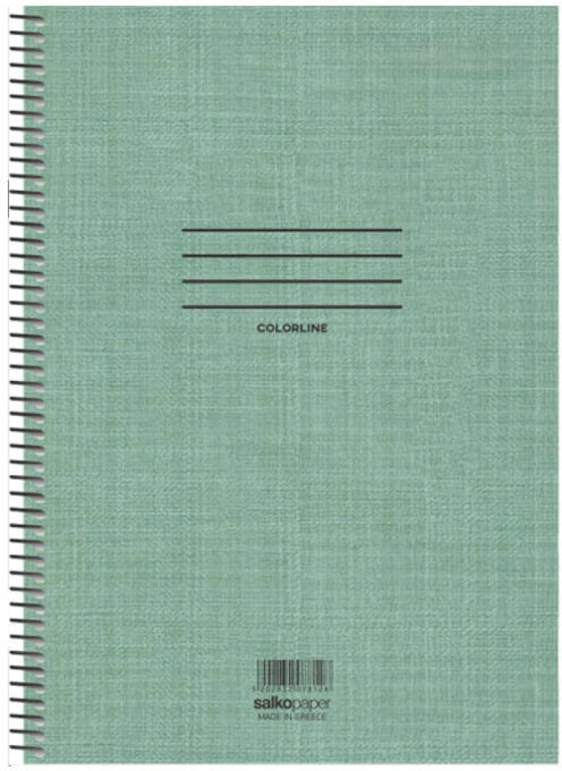 Τετράδιο Σπιράλ Α4 Salko Paper Colorline 2Θ. 60Φ (Διάφορα Χρώματα)