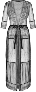 OBSESSIVE ESTIQUA PEIGNOIR BLACK