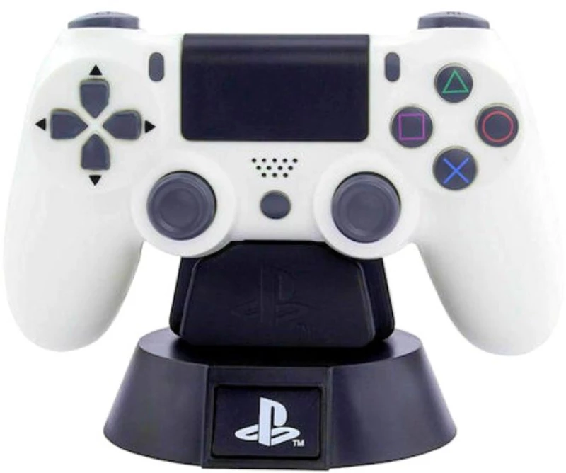 Παιδικό Φωτιστικό Led Paladone Sony Playstation 4 Controller 10cm Λευκό PP6398PS