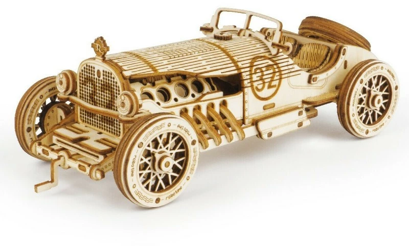 Robotime Ξύλινη Κατασκευή Παιχνίδι Grand Prix Car για 3+ ΕτώνΚωδικός: MC401
