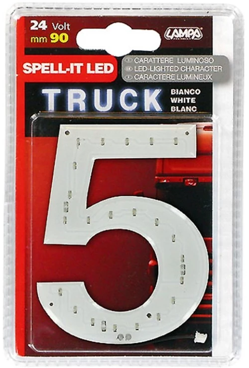 ΑΡΙΘΜΟΣ 5 ΛΕΥΚΟ 24V LED