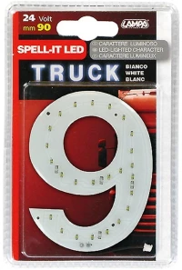 ΑΡΙΘΜΟΣ 9 ΛΕΥΚΟ 24V LED