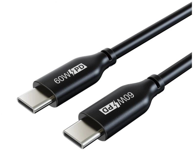 CABLETIME καλώδιο USB Type-C CM60, PD 60W, 3A, 1m, μαύρο