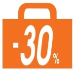 255332 Next αφίσα `Σακούλα -30%` για βιτρίνεΣ 34x32εκ. (ΣΕΤ 10 ΤΕΜΑΧΙΩΝ)