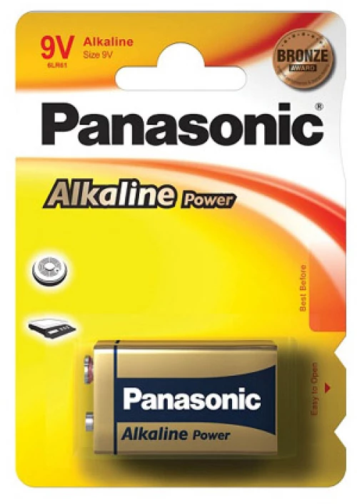 Αλκαλική μπαταρία Panasonic 9V