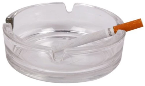 Τασάκι Γυάλινο Διαφανές 10,5x3cm