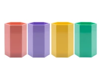 Μολυβοθήκη πολύγωνη Metron Pastel