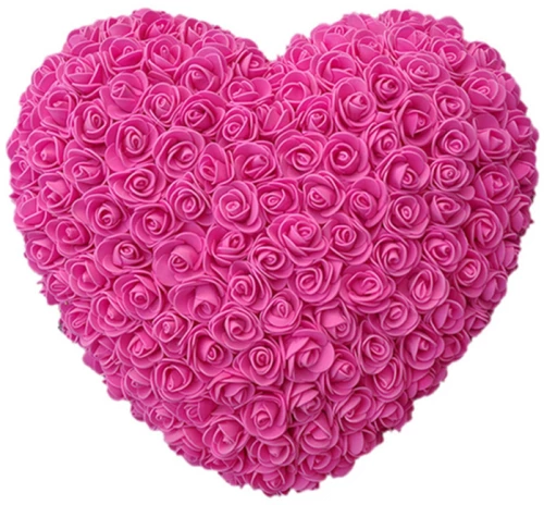 Rose Heart 35cm Ροζ