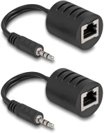 Delock Audio Extender 87858 3.5Mm Σε 3.5Mm, Μέσω Καλωδίου Rj45, Έως 50M