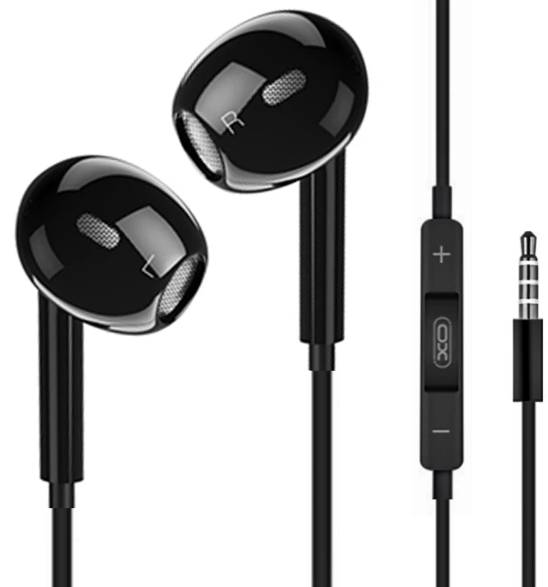 Xo ep43 3.5mm in-ear handsfree 1.2μ μαύρο