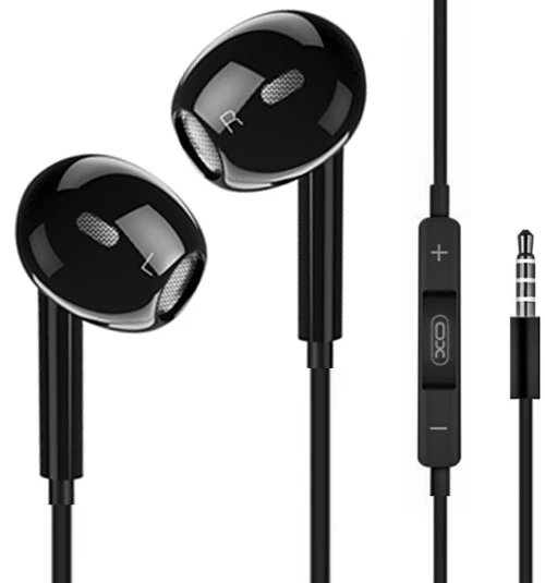 Xo ep43 3.5mm in-ear handsfree 1.2μ μαύρο