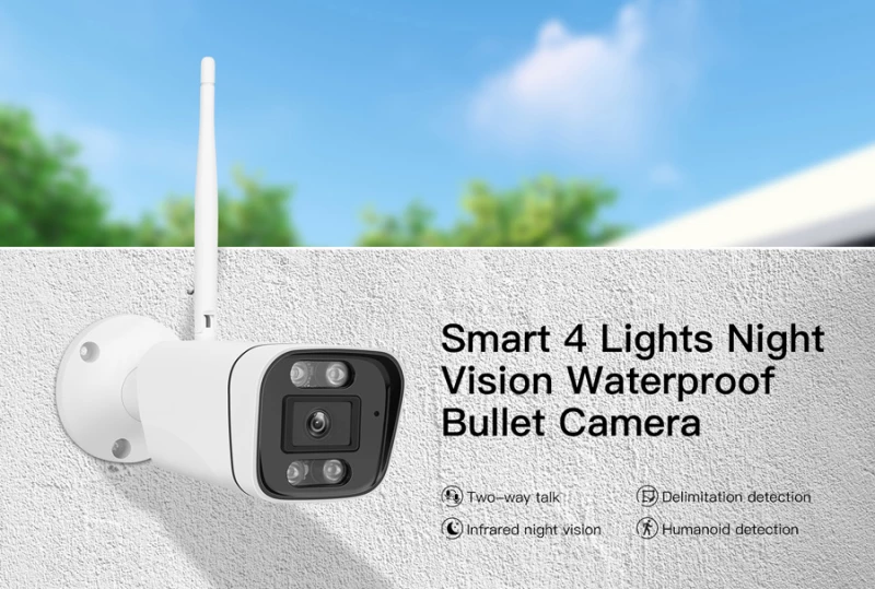 Vstarcam Smart Ip Κάμερα Cs58, Ip66, 3Mp, Wifi, Ανίχνευση Καπνού