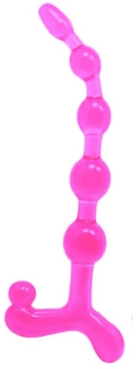 BENDY TWIST ANAL BEADS PINK