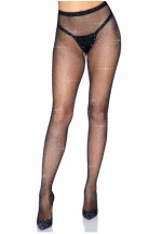 LEG AVENUE FISHNET CROTHLESS TIGHTS