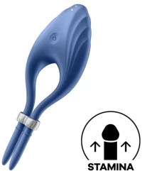 SATISFYER DUELIST RING VIBRATOR - BLUE