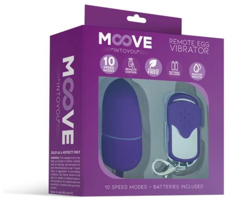 Δονητής Vibrating Egg with Remote Control Medium Size Purple