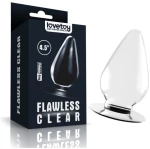 Πρωκτική σφήνα Butt Plug Flawless Clear 4.5 Clear