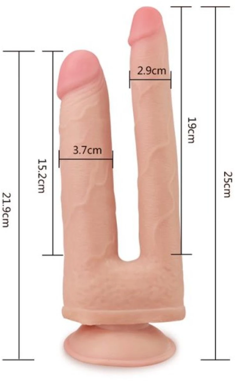 Double Dildo Skinlike 7 Flesh