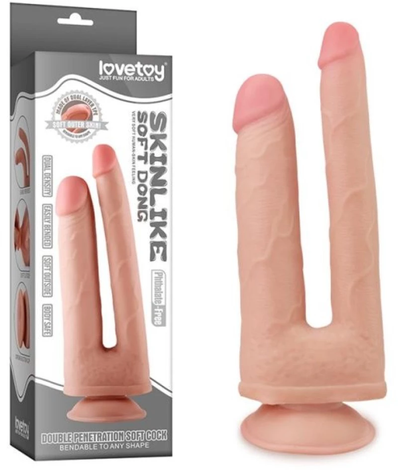 Double Dildo Skinlike 7 Flesh