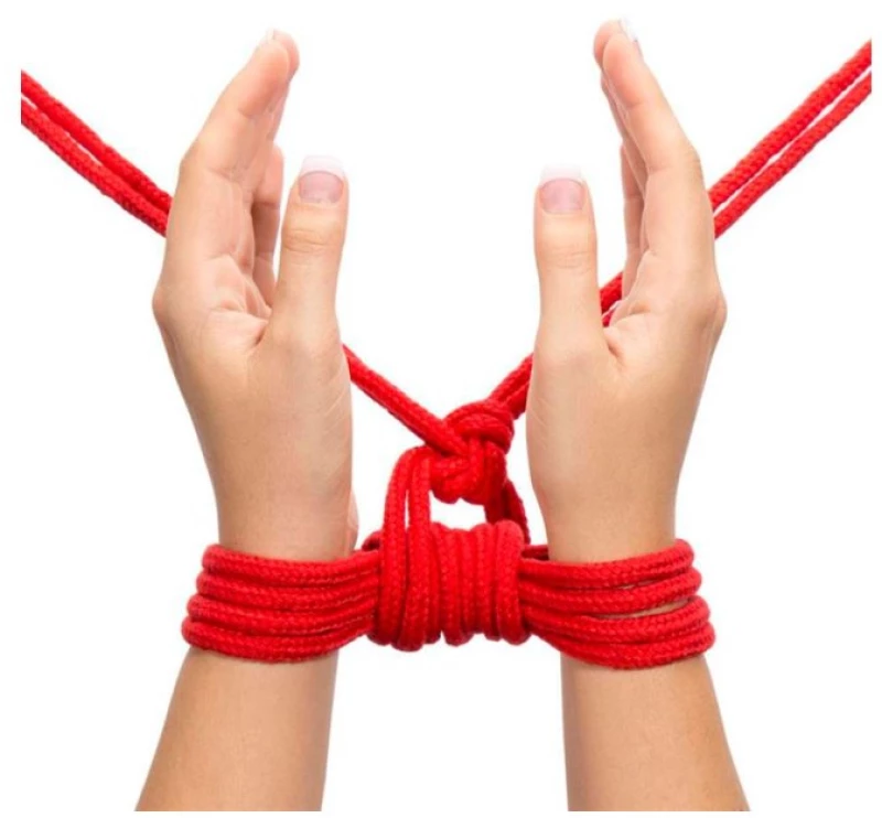 Bondage Rope Soft Red