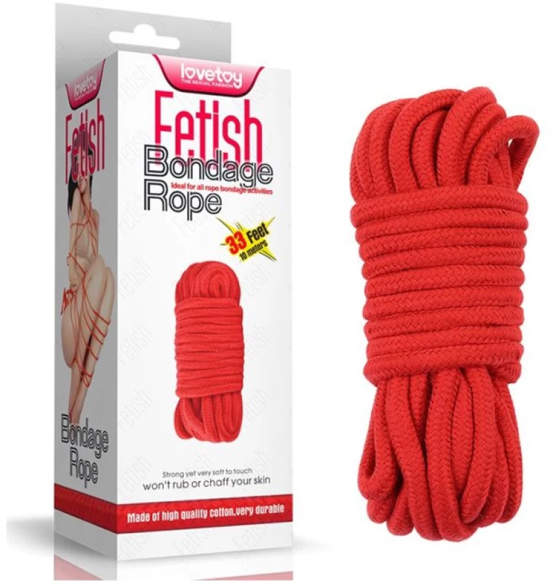 Bondage Rope Soft Red