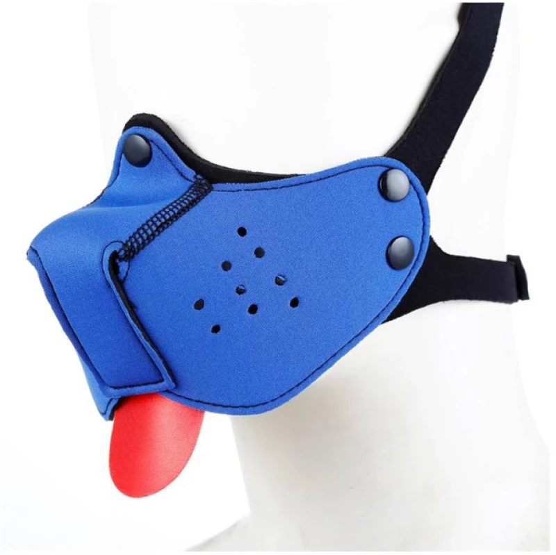 Neoprene Puppy Face Mask Blue