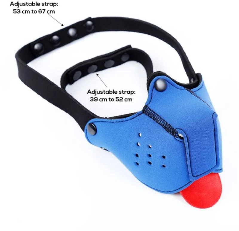 Neoprene Puppy Face Mask Blue
