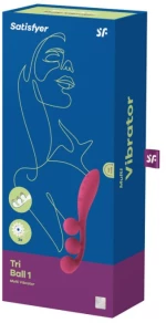 ΔΟΝΗΤΗΣ SATISFYER TRI BALL 1 MULTI VIBRATOR - RED