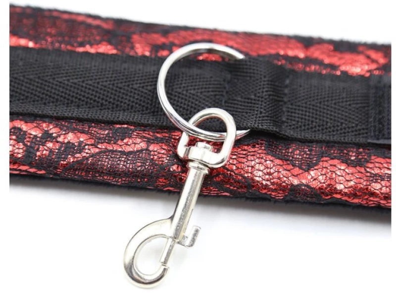ΧΕΙΡΟΠΕΔΕΣ OHMAMA FETISH SHORT VELVET LACE WRIST RESTRAINTS NYLON