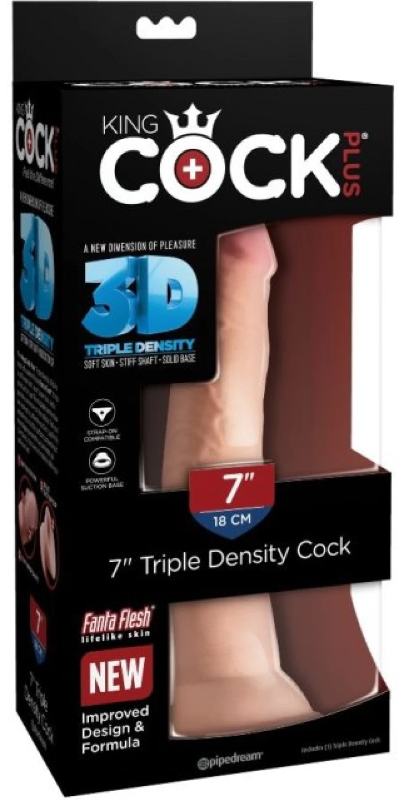 KINGCOCK TRIPLE DENSITY COCK 18 CM