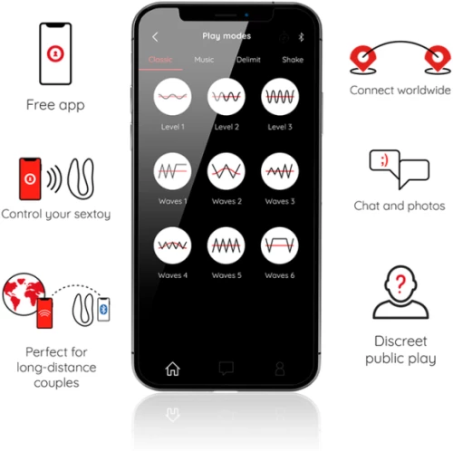ΔΟΝΗΤΗΣ ONINDER G-SPOT & CLITORAL STIMULATOR BLACK - FREE APP