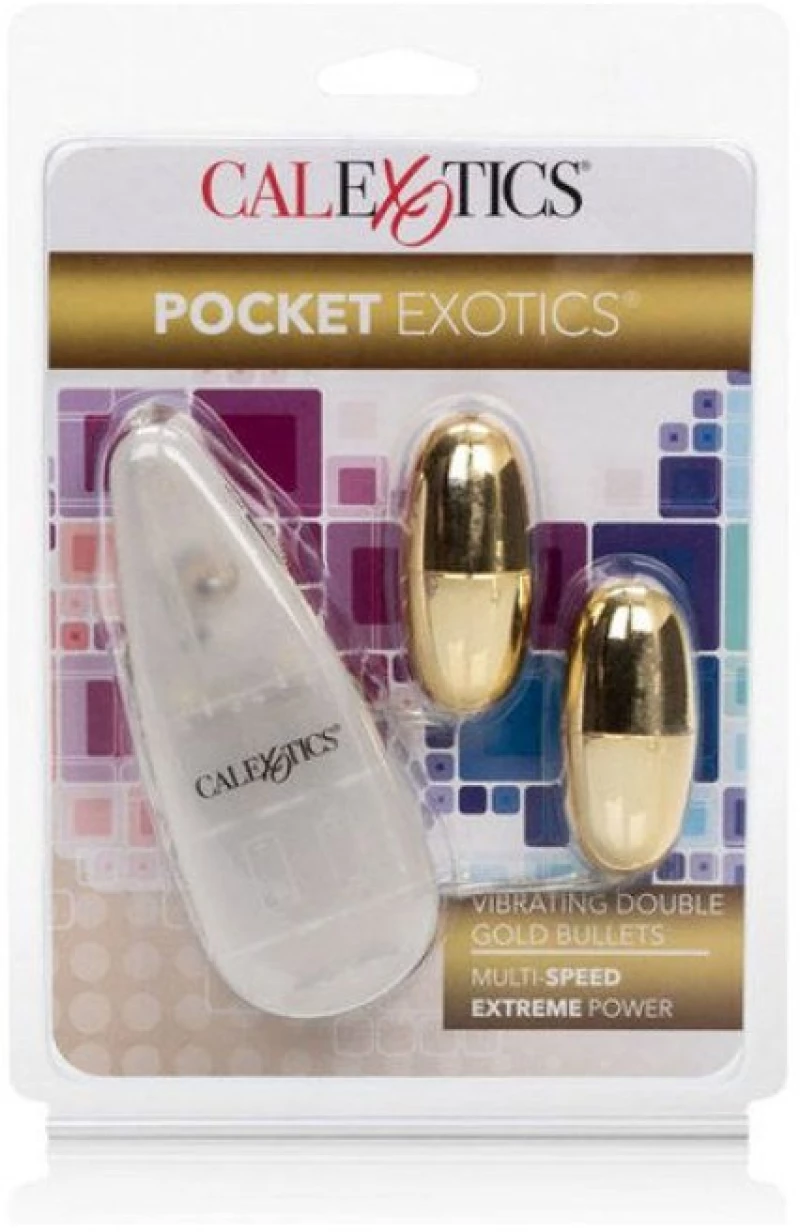 CALEX VIBRATING BULLETS GOLD DUO