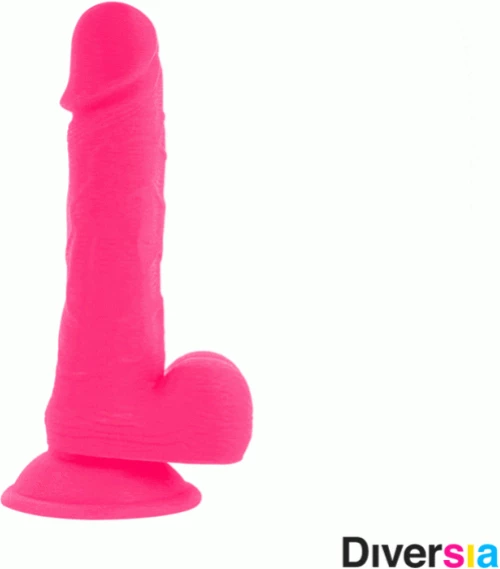 ΔΟΝΗΤΗΣ DIVERSIA FLEXIBLE VIBRATING DILDO 20.5 CM - PINK
