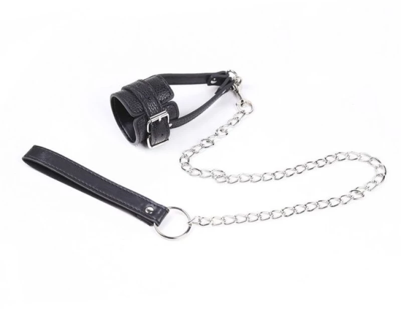 ΔΑΧΤΙΛΥΔΙ ΠΕΟΥΣ ΜΕ ΜΕΤΑΛΛΙΚΗ ΑΛΥΣΙΔΑ OHMAMA FETISH COCK RING WITH METAL LEASH CHAIN