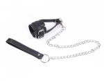 ΔΑΧΤΙΛΥΔΙ ΠΕΟΥΣ ΜΕ ΜΕΤΑΛΛΙΚΗ ΑΛΥΣΙΔΑ OHMAMA FETISH COCK RING WITH METAL LEASH CHAIN