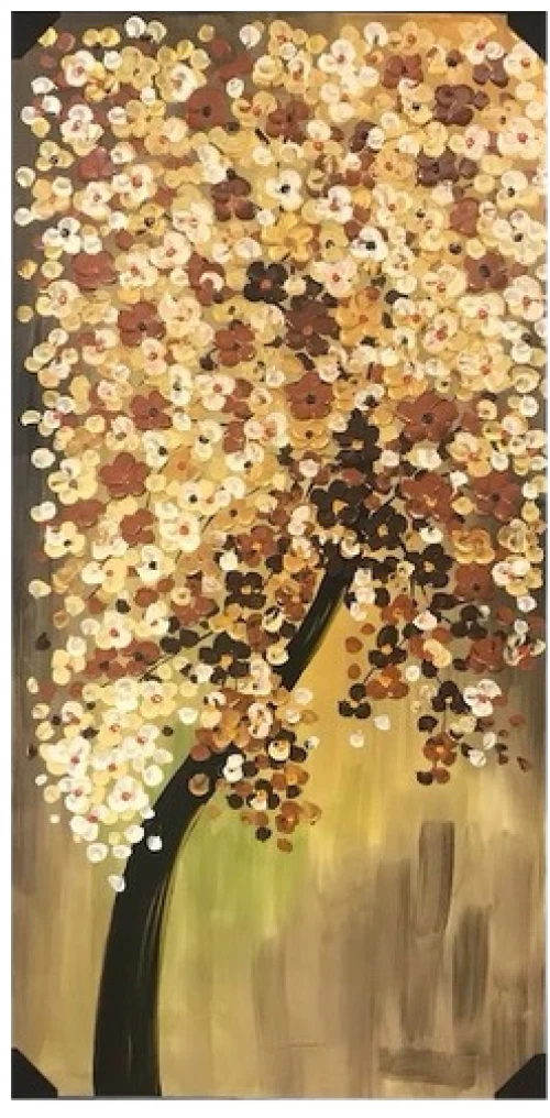 Πίνακας Ζωγραφικής Ανθισμένο Δέντρο 120x70 cm